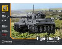 Build Army B0181 Tiger 1 Grey (Lego Compatible Brick Model)